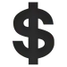 Ícone de Cotação em Dólar